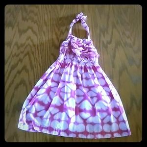 Little girls dress halter style